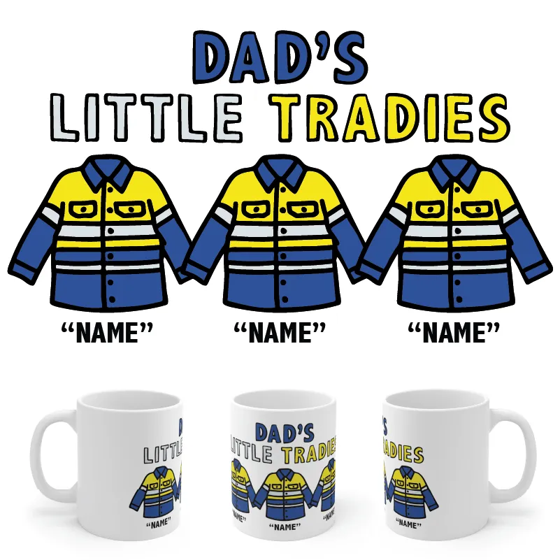 Dad's Little Tradies🚧 - Personalised Coffee Mug