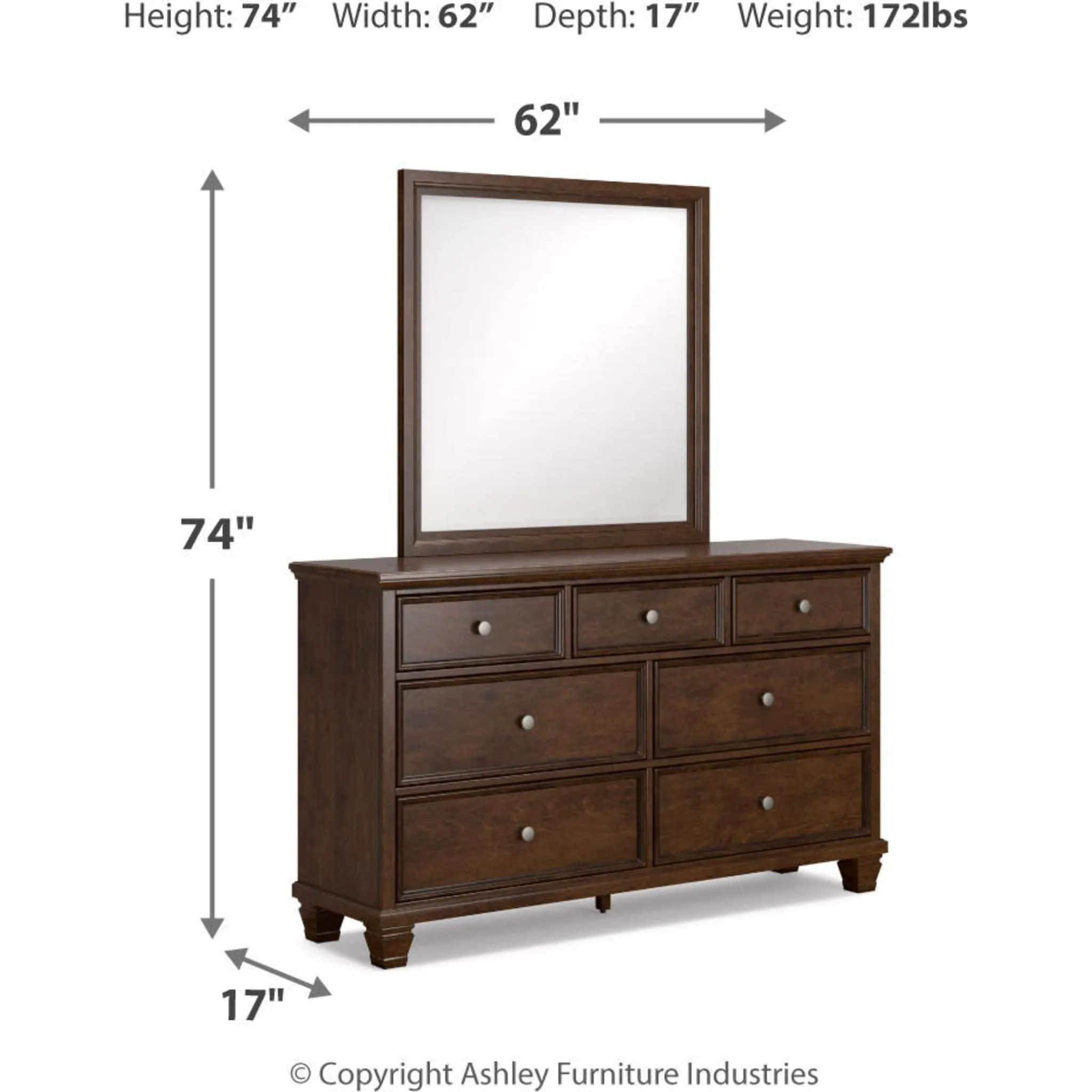 Danabrin Dresser and Mirror