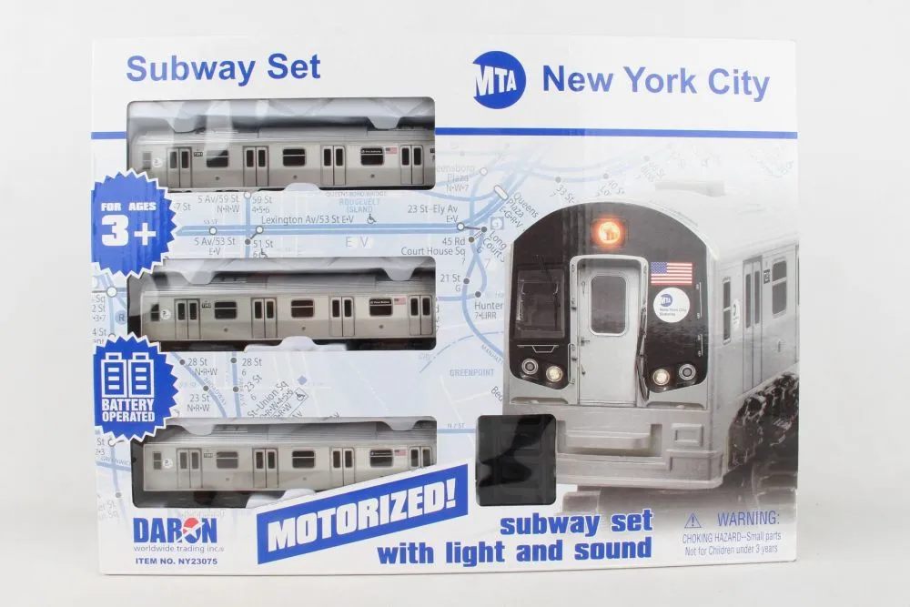 Daron MTA 3 Piece Train Set W/ Track