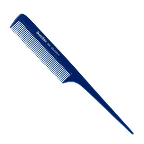 Dateline Professional Blue Celcon Tail Comb with Fine Teeth 8" 500 - Plastic Pin