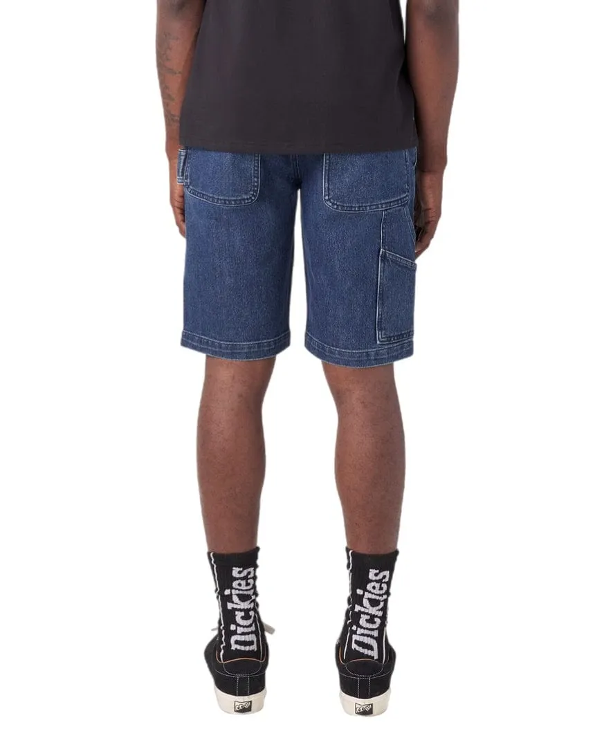 Dickies Skateboarding Denim Carpenter Shorts - Stonewashed Indigo Blue