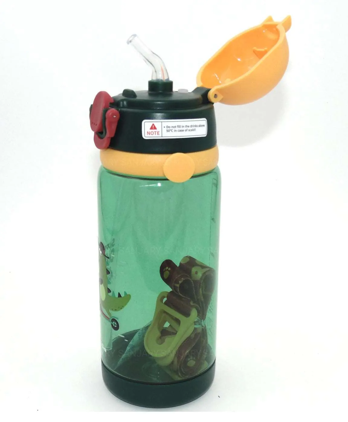 Dino Water Bottle with Strap 600 ML