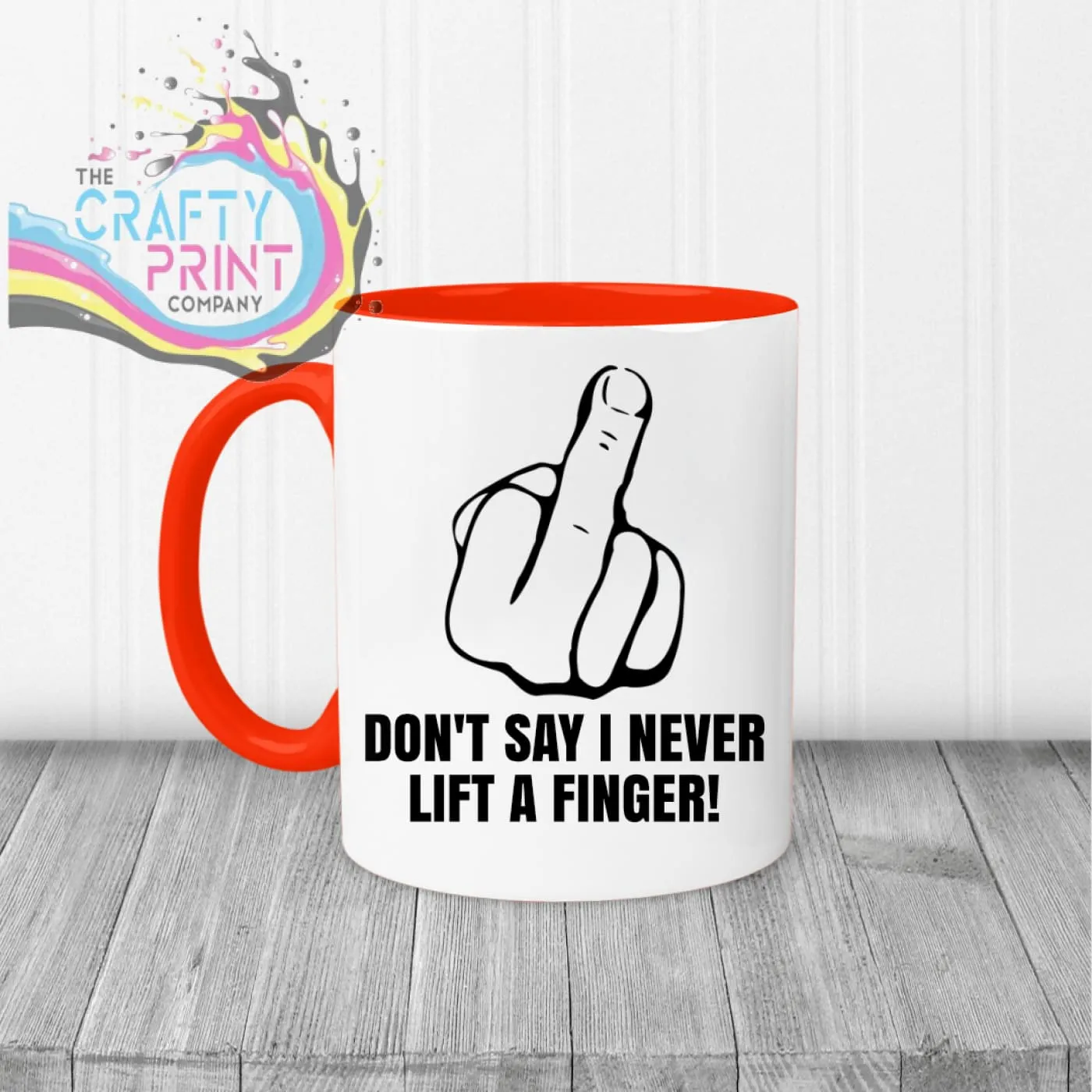 Don’t say I never lift a finger Mug