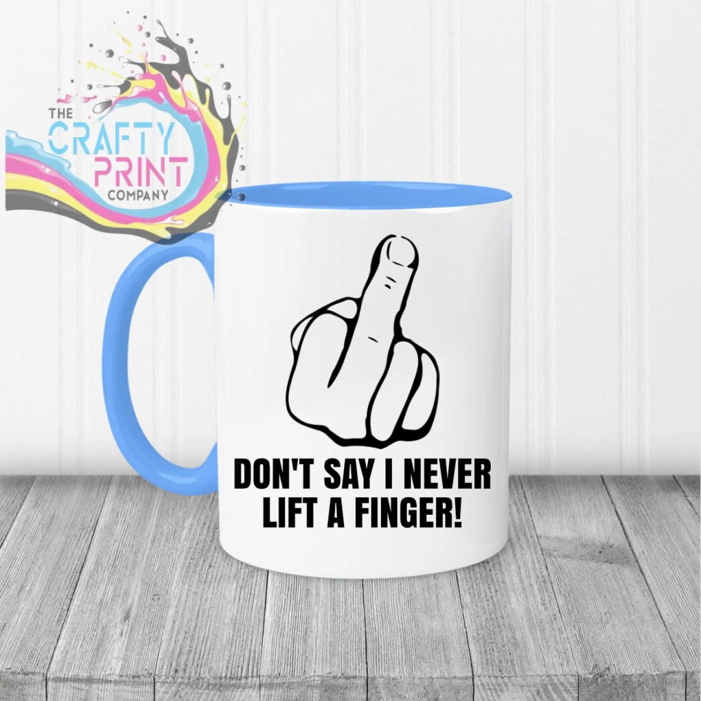 Don’t say I never lift a finger Mug