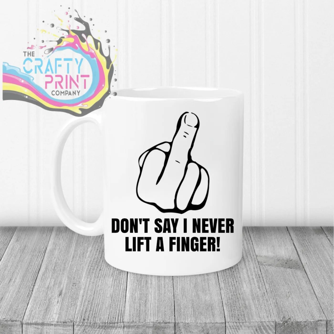 Don’t say I never lift a finger Mug