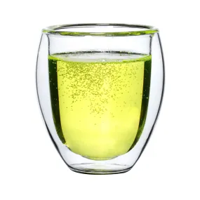 Double Wall Glass Cup-Bu Lei Style (200ml)-2pcs