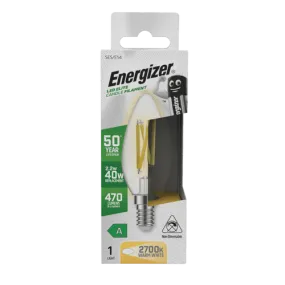 Energizer CANDLE E14 LED Bulb - 2.2w - 2700K- 470lm