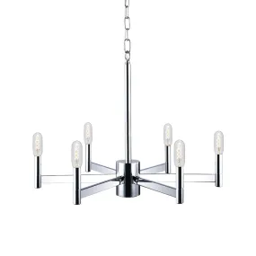 Euryale Chrome 6 Light Chandelier