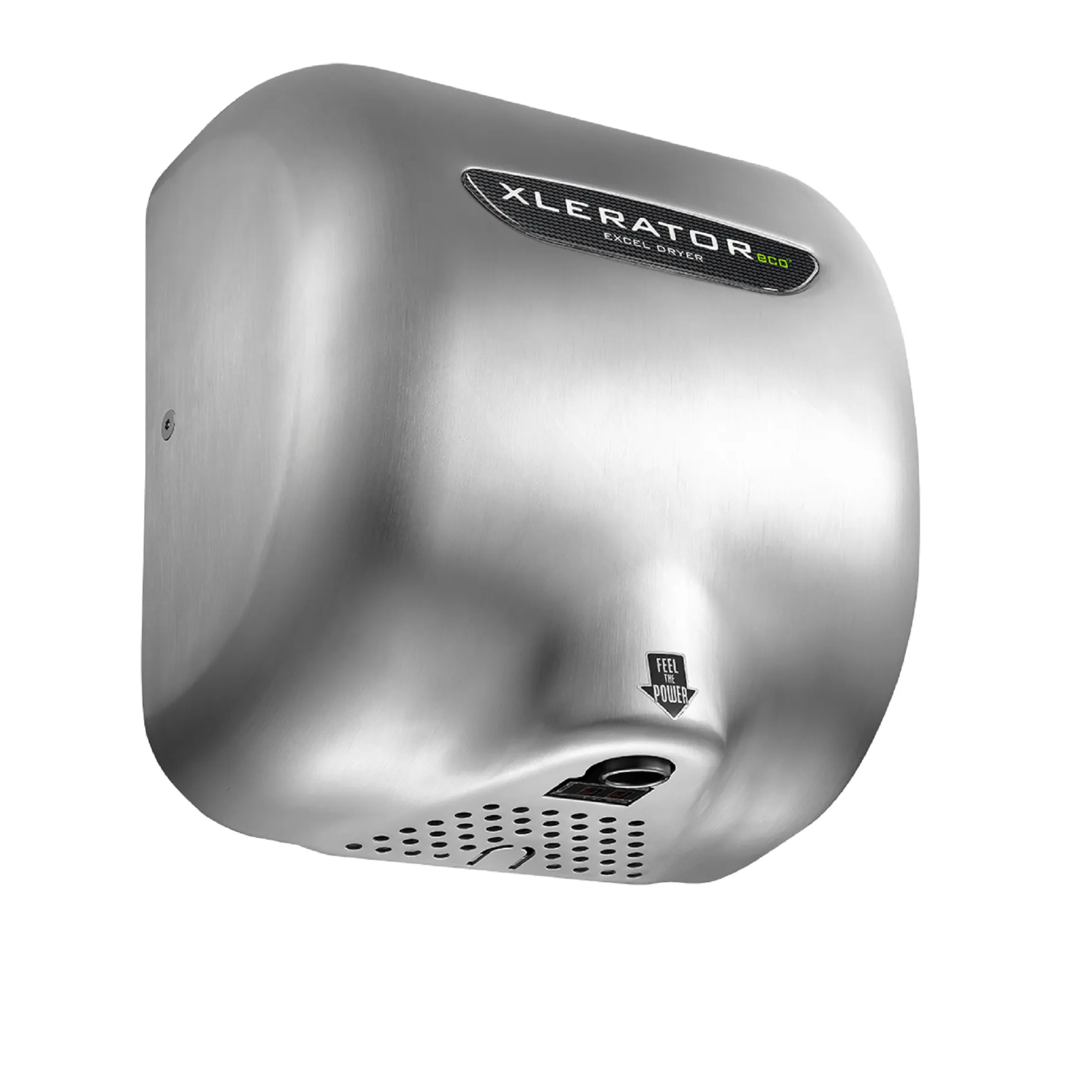 Excel Dryer XLERATOR® XL-SBH-ECO (No Heat) Hand Dryer with HEPA Filter - Brushed Stainless Steel High Speed Automatic Surface-Mounted