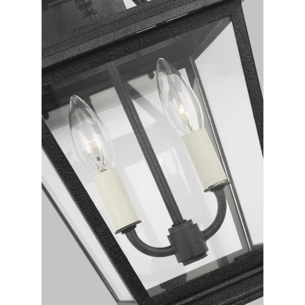 Falmouth Small 14 In. 2 Lights Outdoor Wall Light Gray Finish