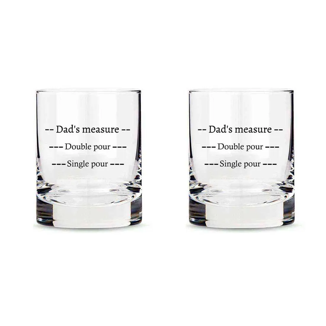 Fancy Custom Whiskey Glass - Perfect Father's Day Gift For Dad - Pour