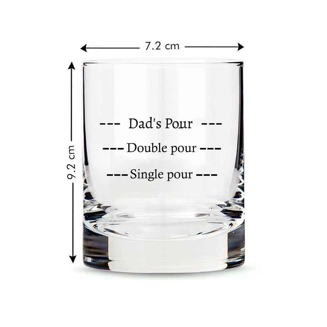 Fancy Custom Whiskey Glass - Perfect Father's Day Gift For Dad - Pour