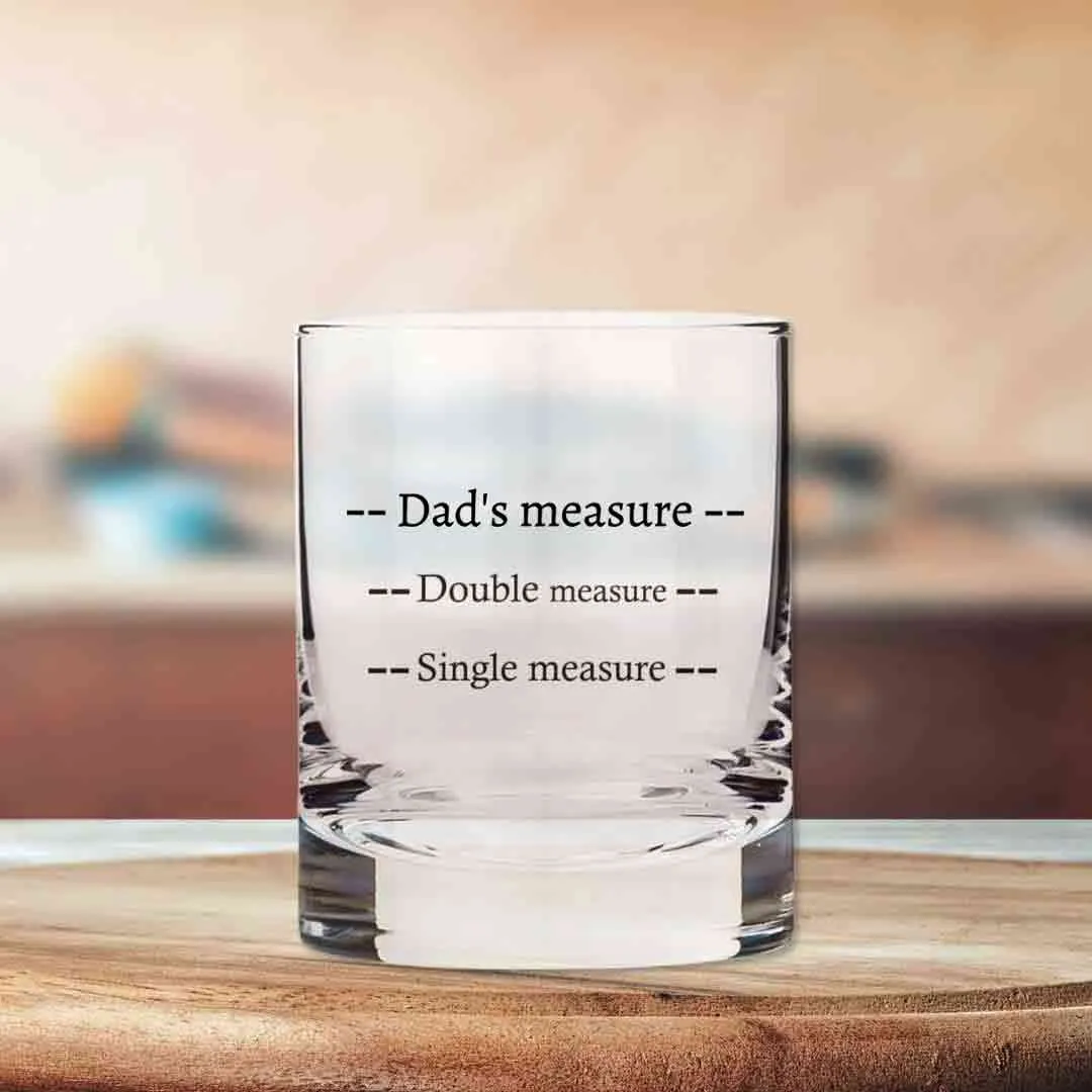 Fancy Custom Whiskey Glass - Perfect Father's Day Gift For Dad - Pour