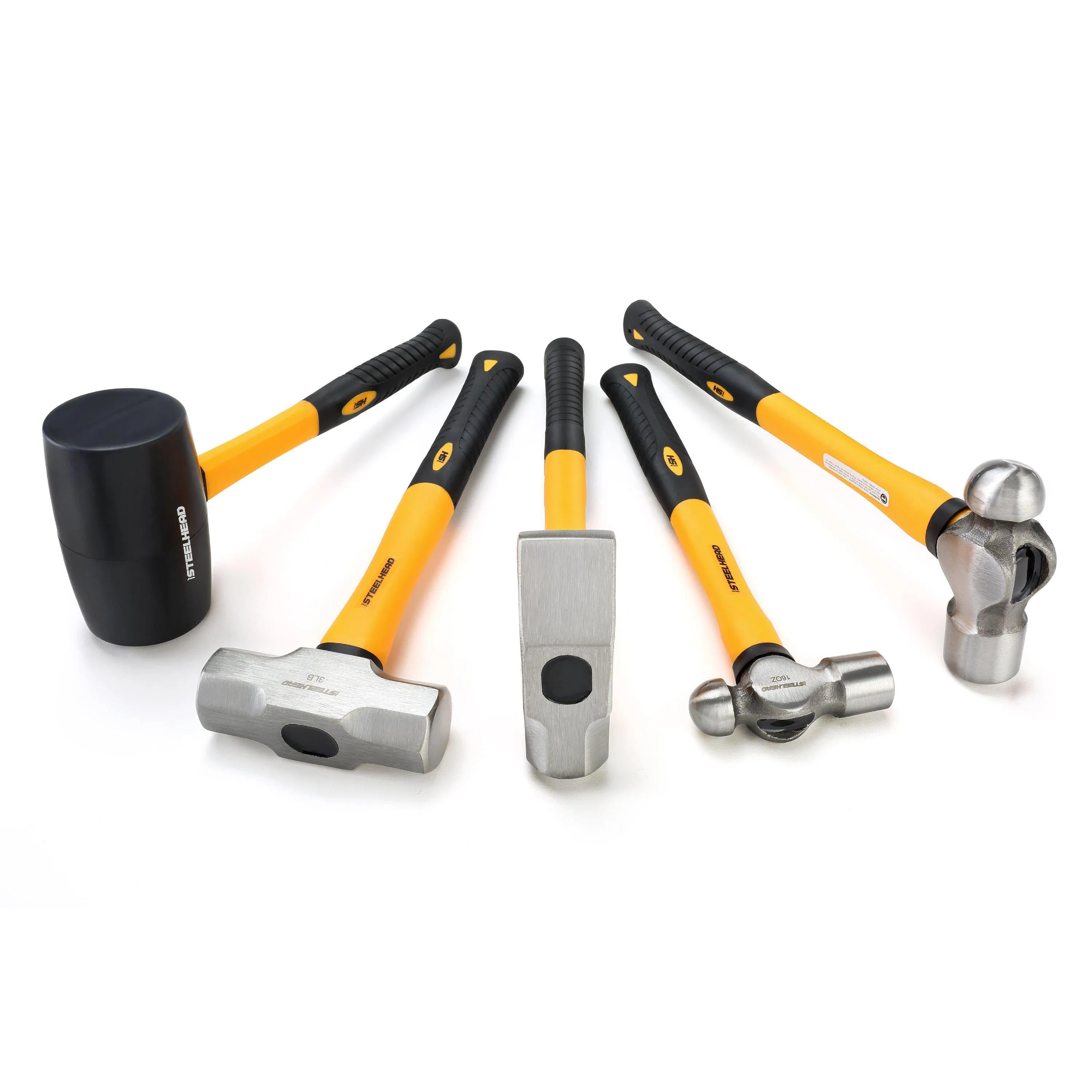 Fiberglass Handle Hammer Set (5 Piece)