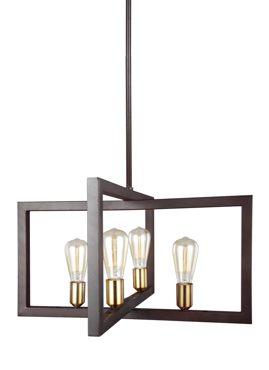 Finnegan Chandelier in New World Bronze