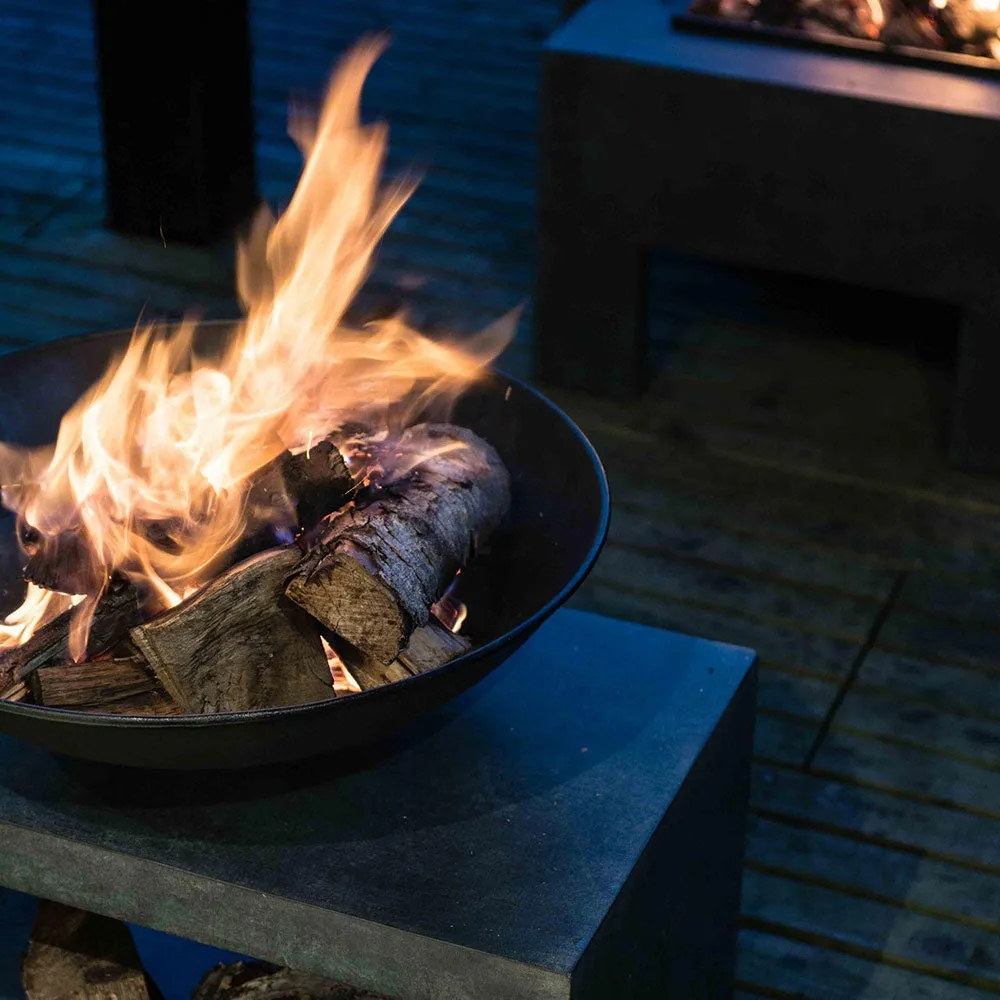 Fire Bowl & Rectangle Console Granite 52cm Height 64cm Width