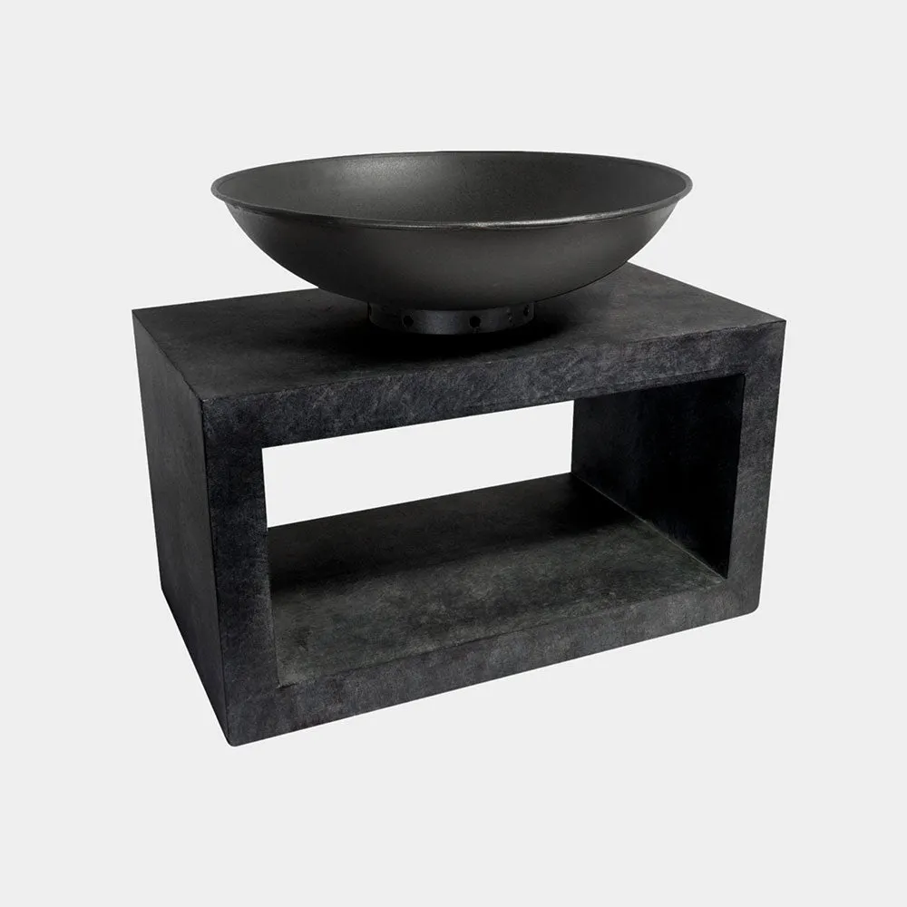 Fire Bowl & Rectangle Console Granite 52cm Height 64cm Width