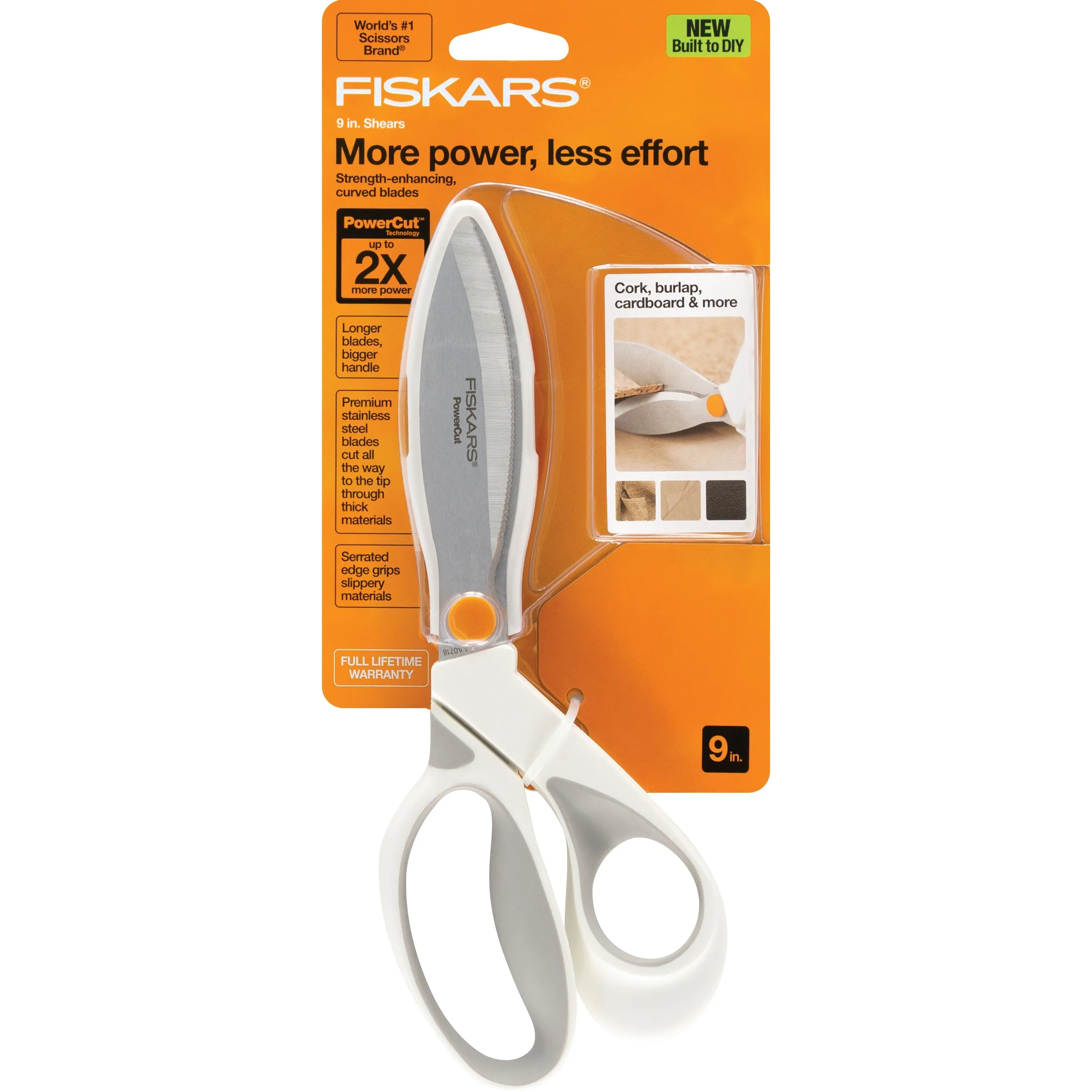 Fiskars 9in PowerCut Softgrip Shears