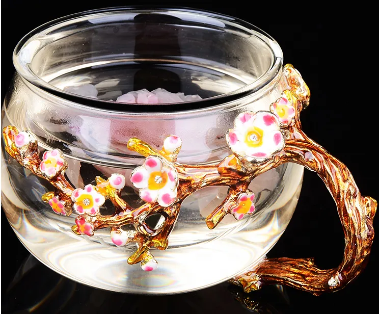 Flower Tea Cup Richly Decorated