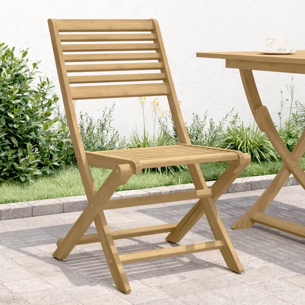 Folding Garden Chairs 4 pcs 48.5x61.5x87 cm Solid Wood Acacia