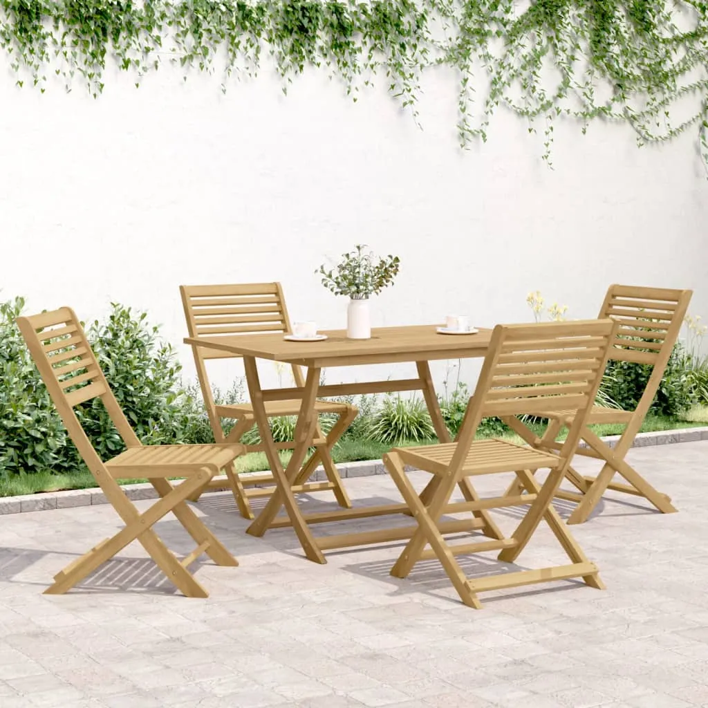 Folding Garden Chairs 4 pcs 48.5x61.5x87 cm Solid Wood Acacia