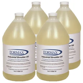 Formax 4 Gallons of Paper Shredder Oil (4 x 1 gallon jugs)