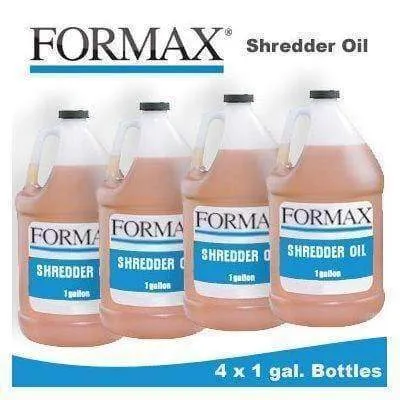 Formax 4 Gallons of Paper Shredder Oil (4 x 1 gallon jugs)