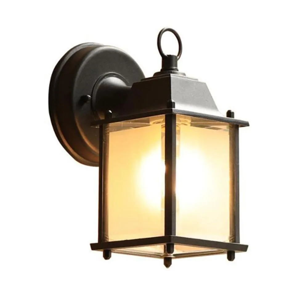 Frosted Glass Outdoor Wall Lantern