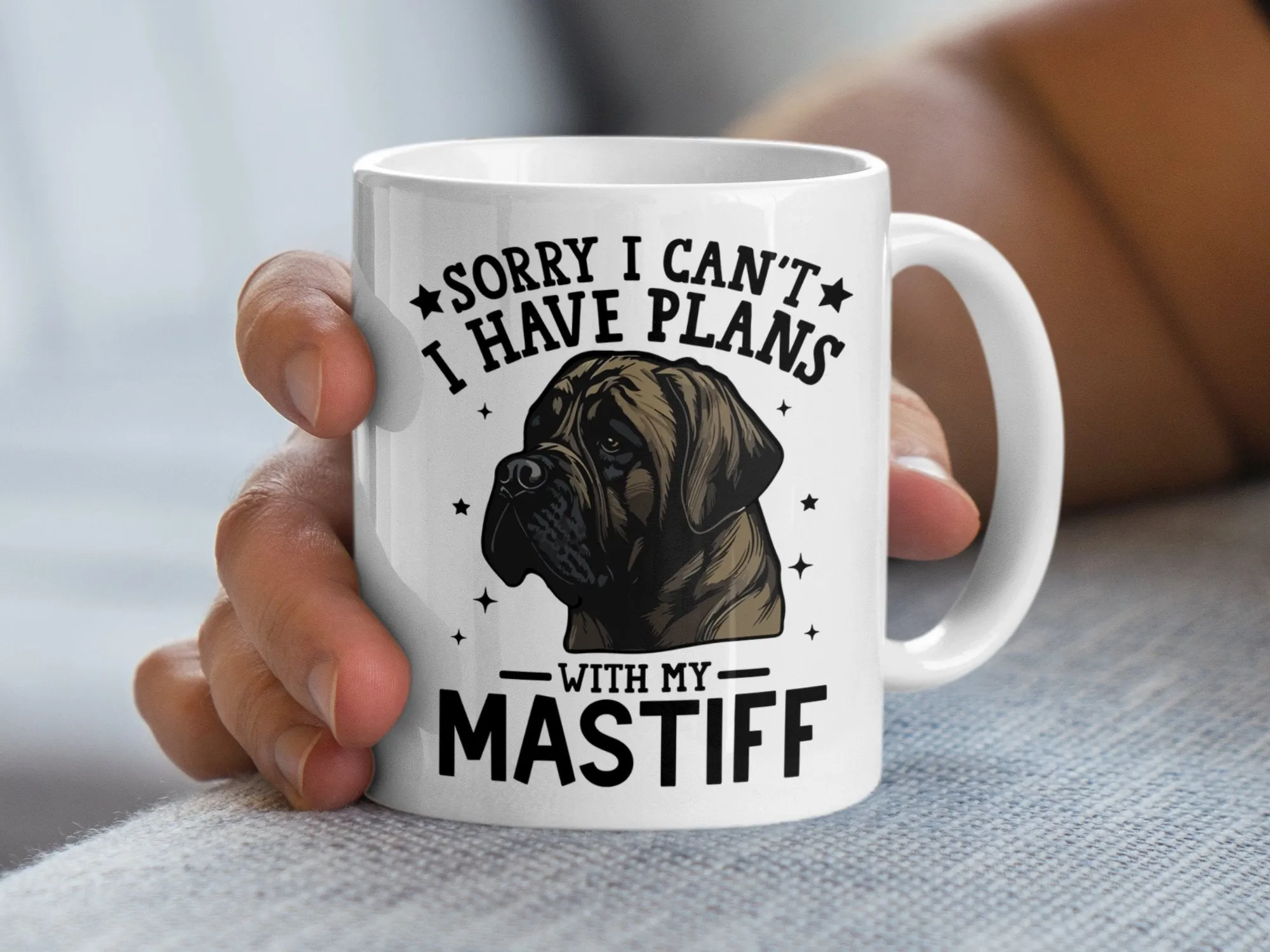 Funny Dog Themed Coffee Mug Sorry I Cant I Have Plans Mug