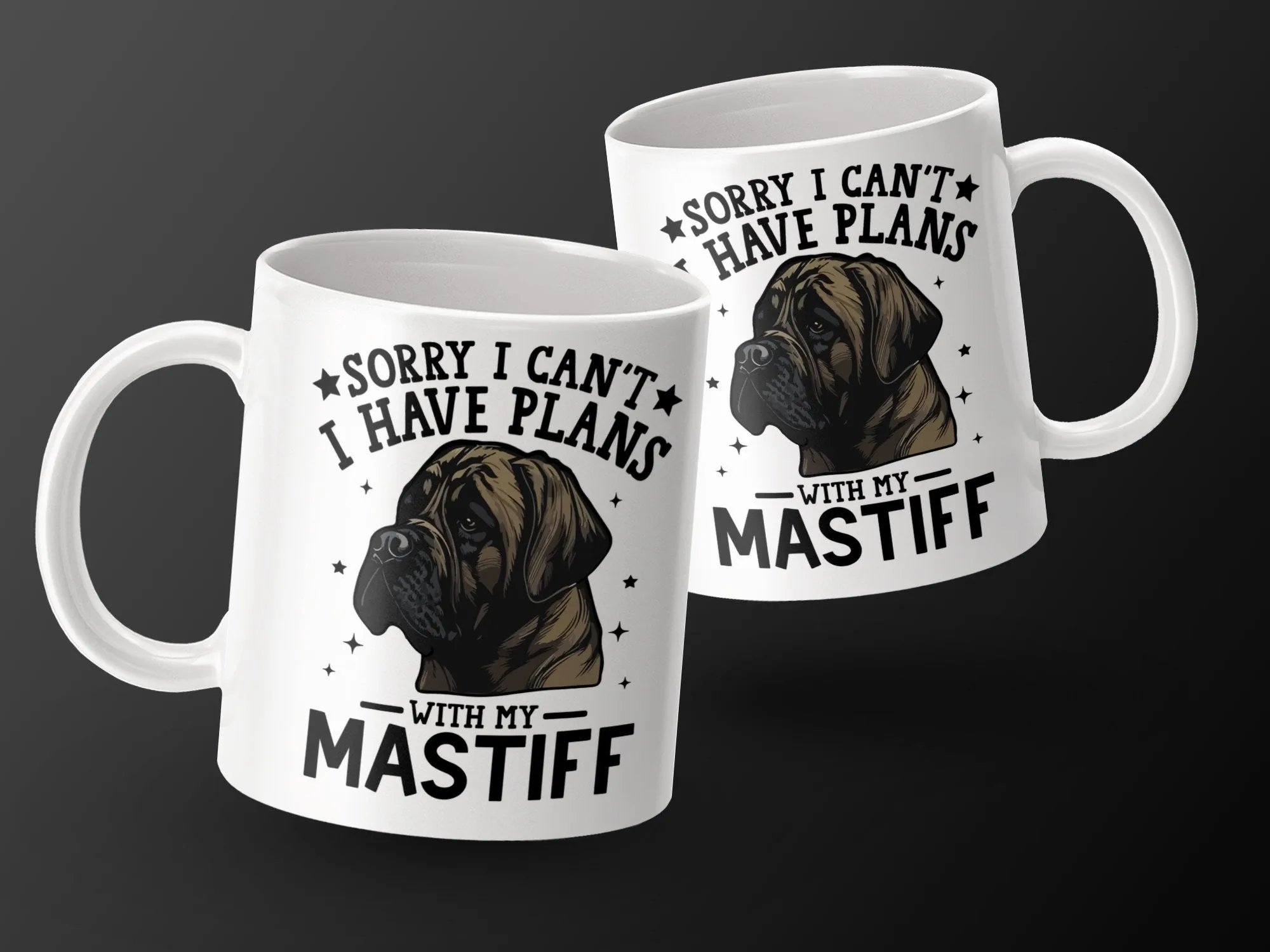 Funny Dog Themed Coffee Mug Sorry I Cant I Have Plans Mug