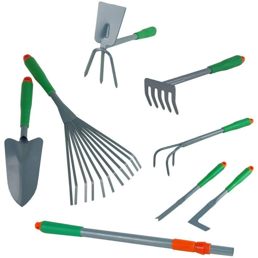 Garden Tool Set with Telescopic Handle