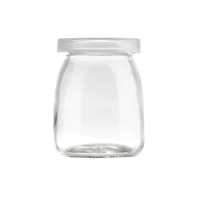 GLASS SINGLE-SERVE JAR WITH LID - 6 OZ