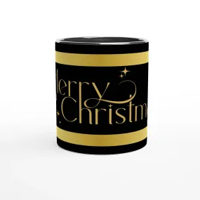 Golden Merry Christmas Mug