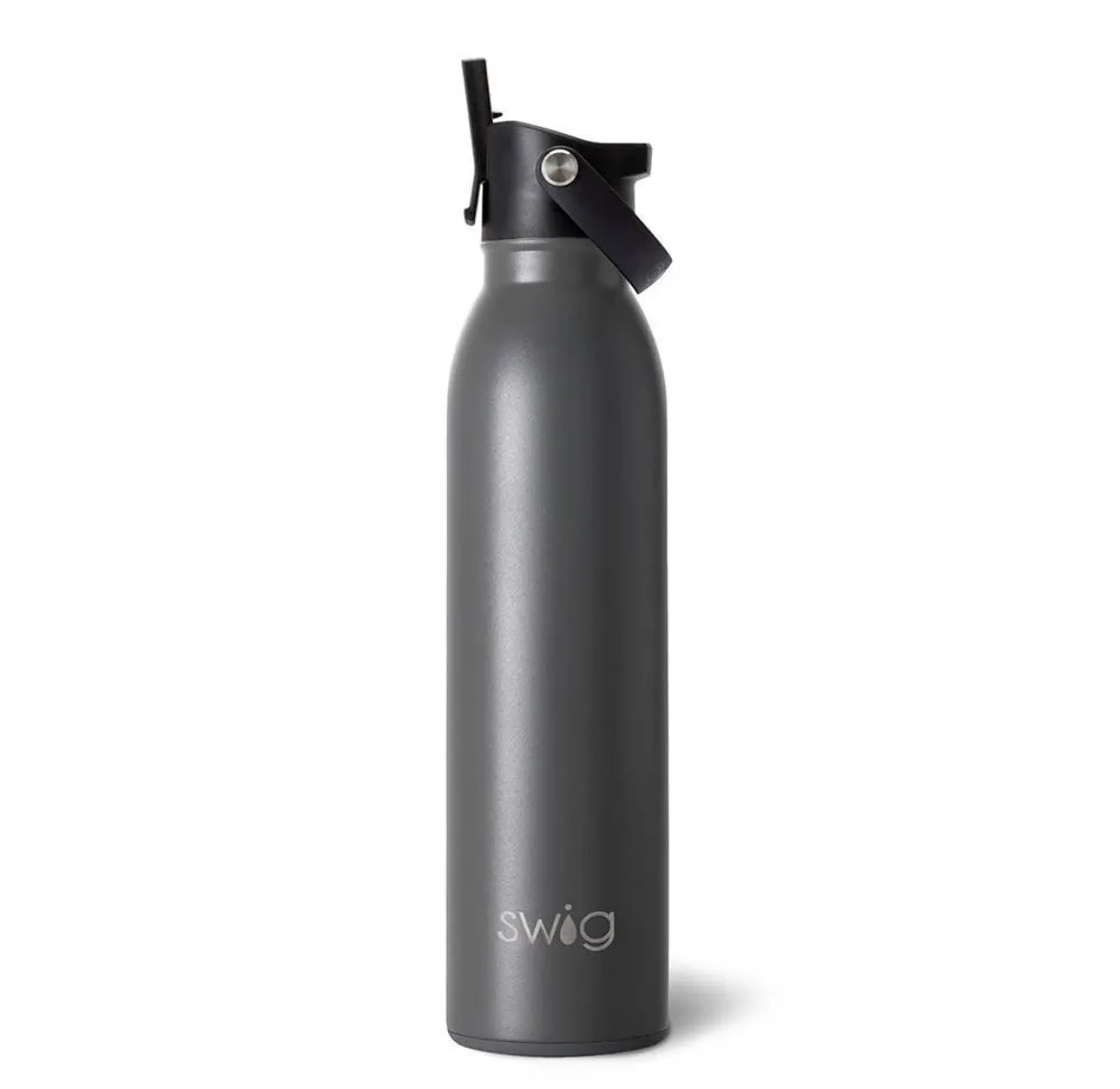 Grey Flip & Sip Water Bottle (20OZ)