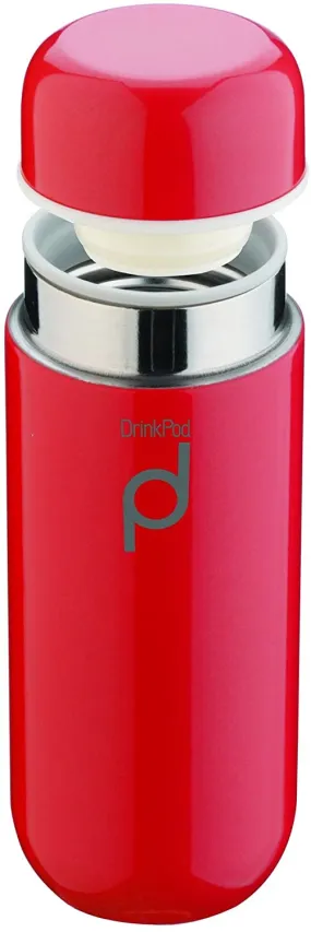 Grunwerg 200ml Drinkpod Stainless Steel Vacuum Flask Red