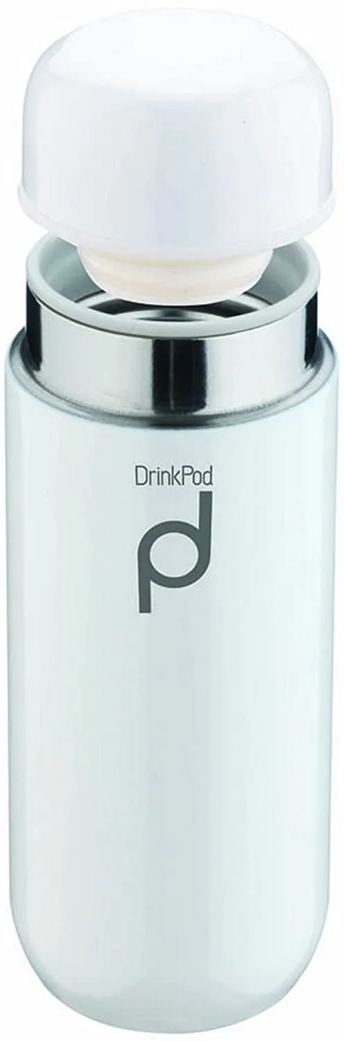 Grunwerg 200ml Drinkpod Stainless Steel Vacuum Flask White