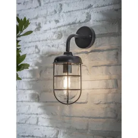 Harbour Wall Light in Carbon - Steel