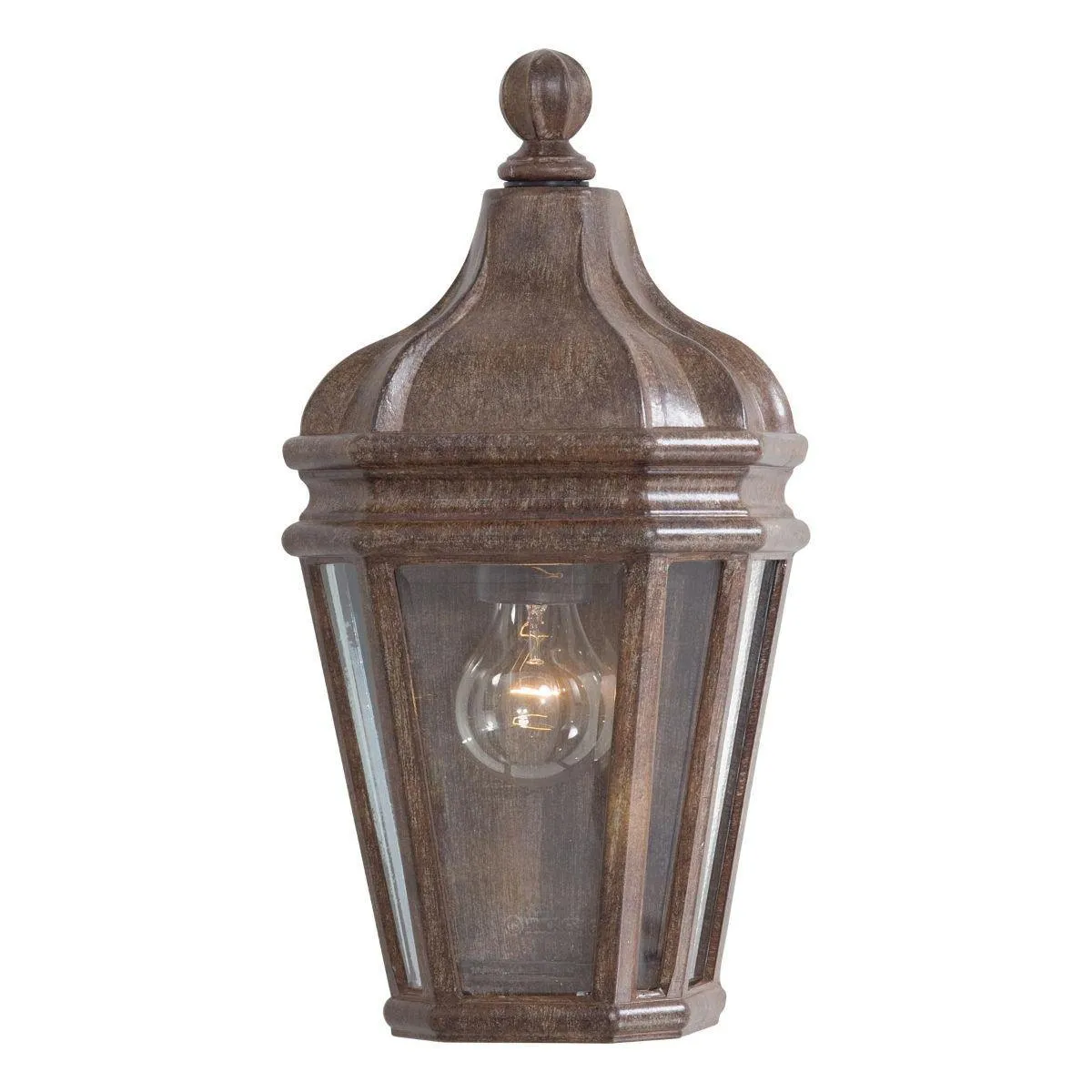 Harrison 15 in. Outdoor Wall Lantern Vintage Rust Finish