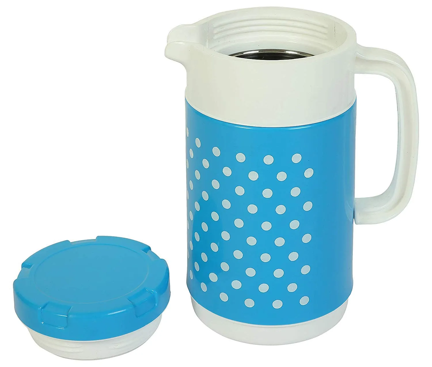 Heart Home Plastic Insulated Orchid Tuff Jug Flask 1500 ML (Blue) -CTLTC10693 CTHH12166