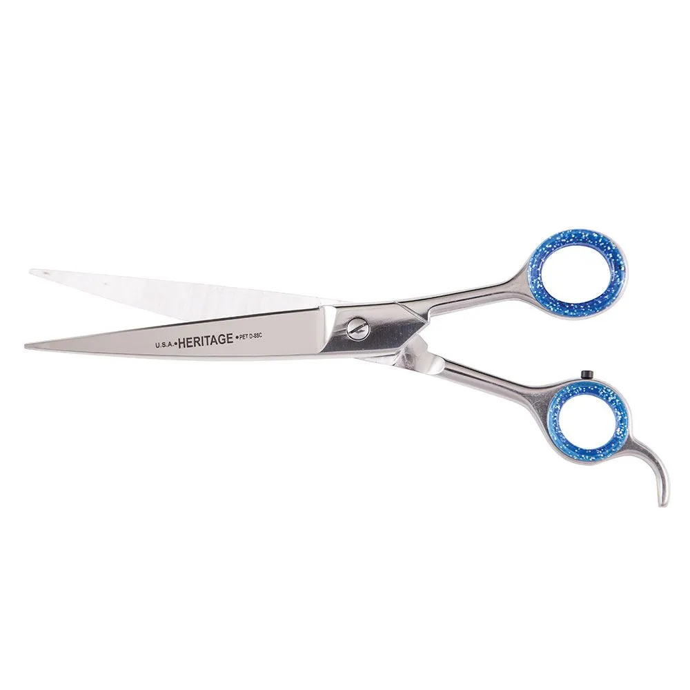 Heritage Cutlery D88-C 8'' Pet Grooming Scissor / Curved Blade