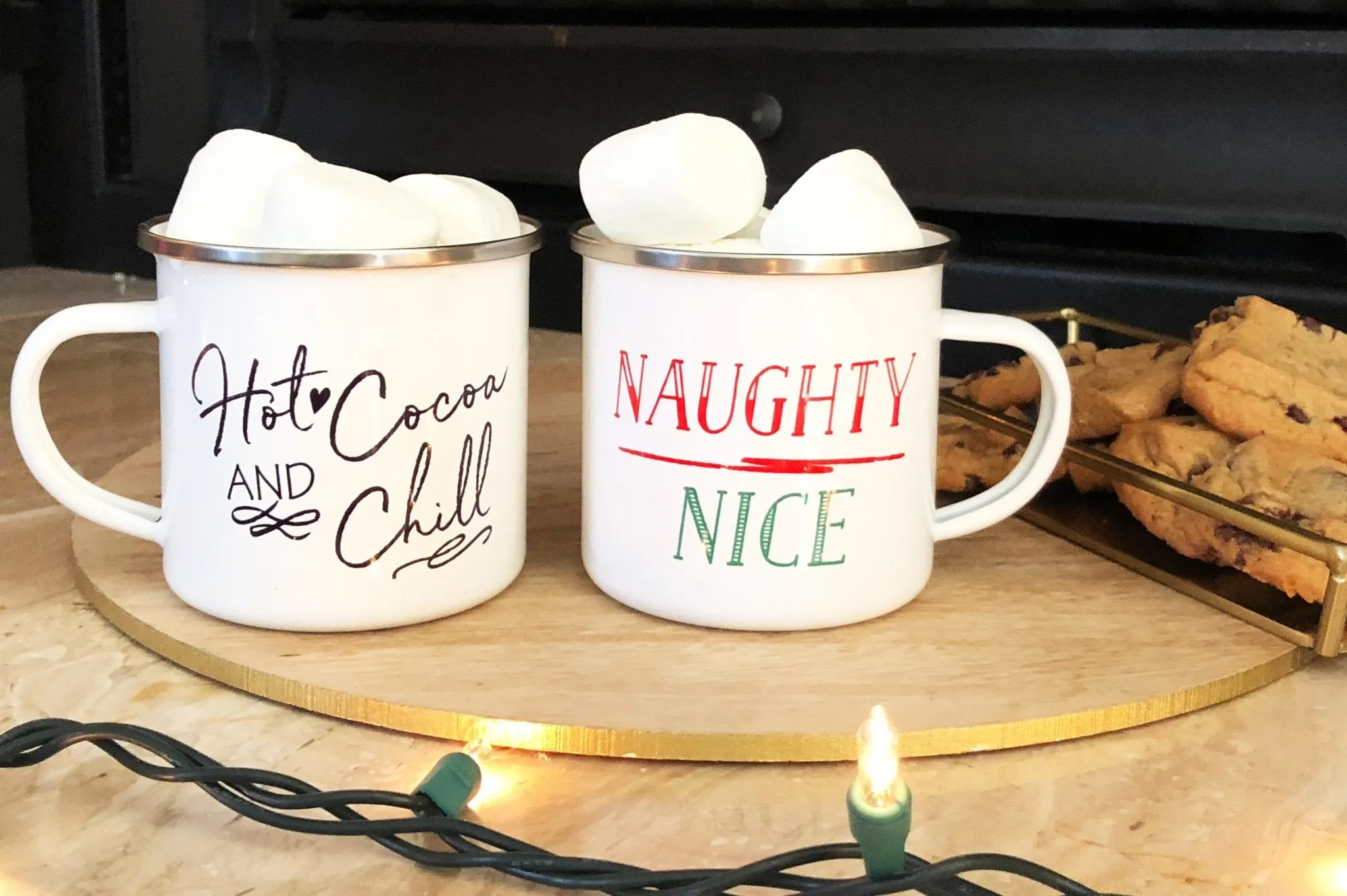 Hot Cocoa and Chill Tin Campfire Mug