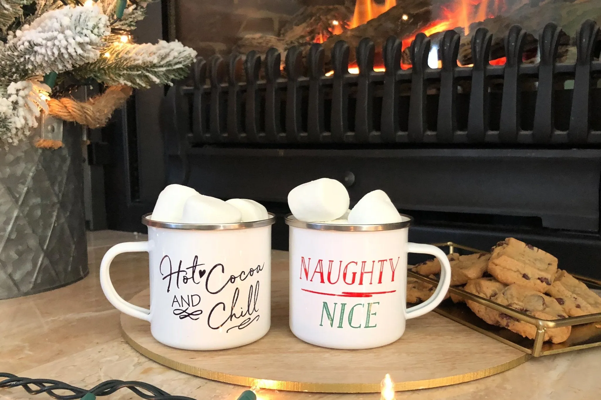 Hot Cocoa and Chill Tin Campfire Mug