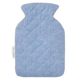 Hot Water Bottle Cover Blue/Grey