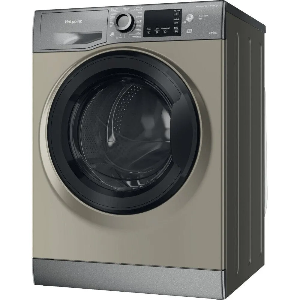 Hotpoint NDB8635GK 8kg/6kg Washer Dryer with 1400 rpm, 59.5cm Wide - Graphite