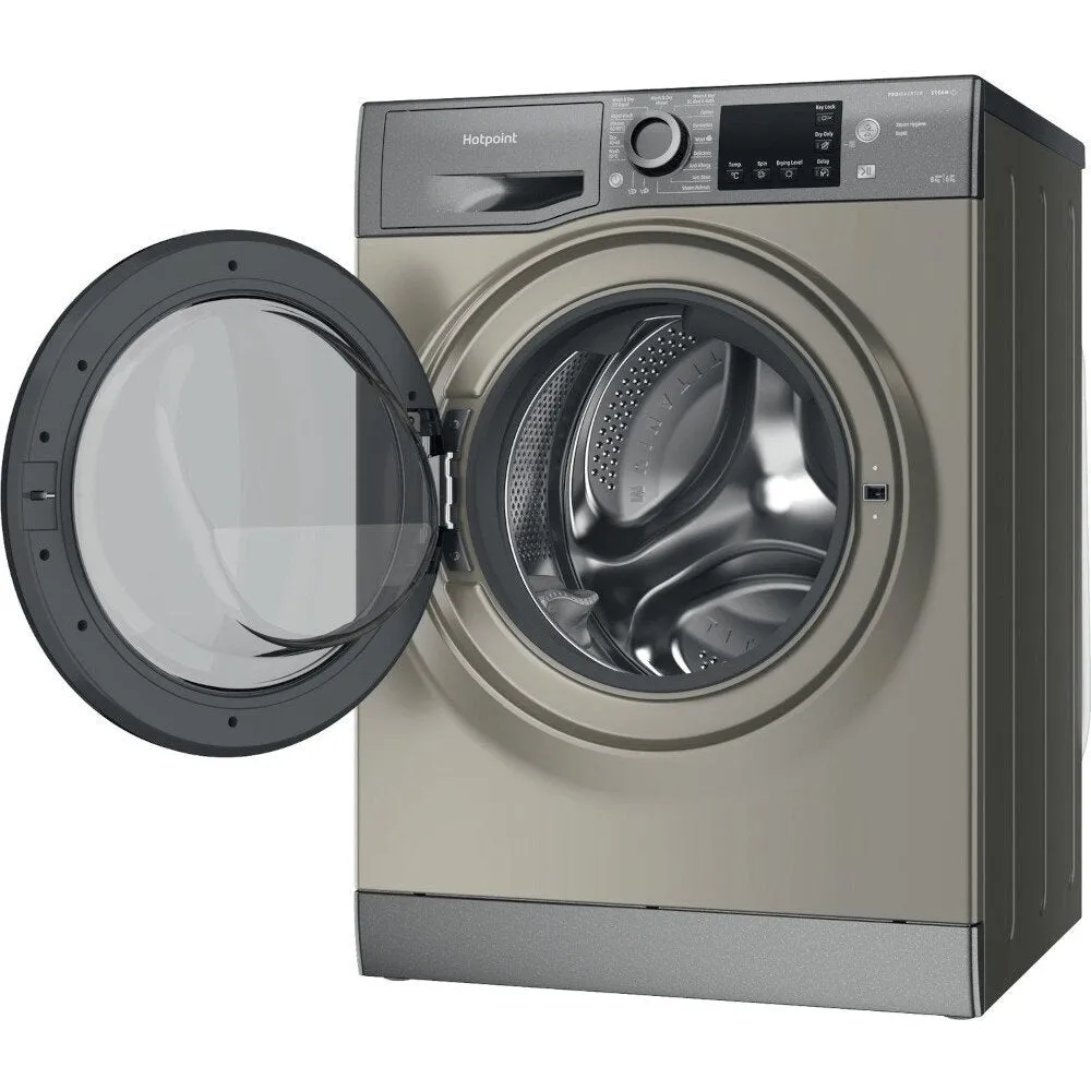 Hotpoint NDB8635GK 8kg/6kg Washer Dryer with 1400 rpm, 59.5cm Wide - Graphite