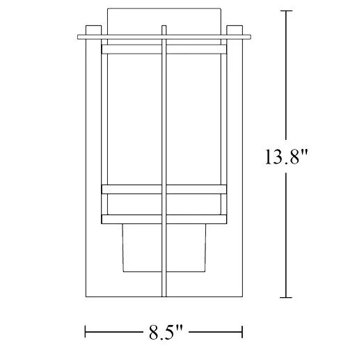 Hubbardton Forge 306002 Tourou 1-lt 14" Tall Outdoor Wall Sconce