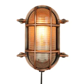 Industrial Copper wall lamp