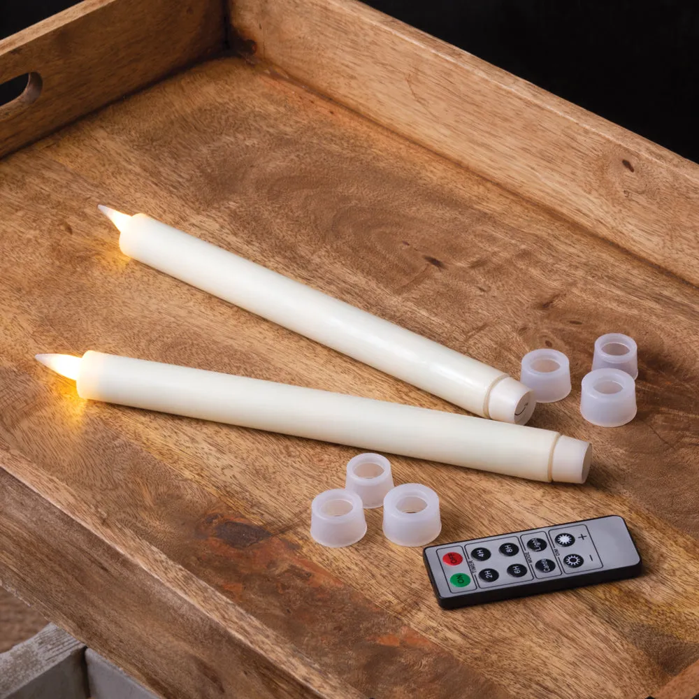 Infinite Wick Wax Taper Candles - Set of 2