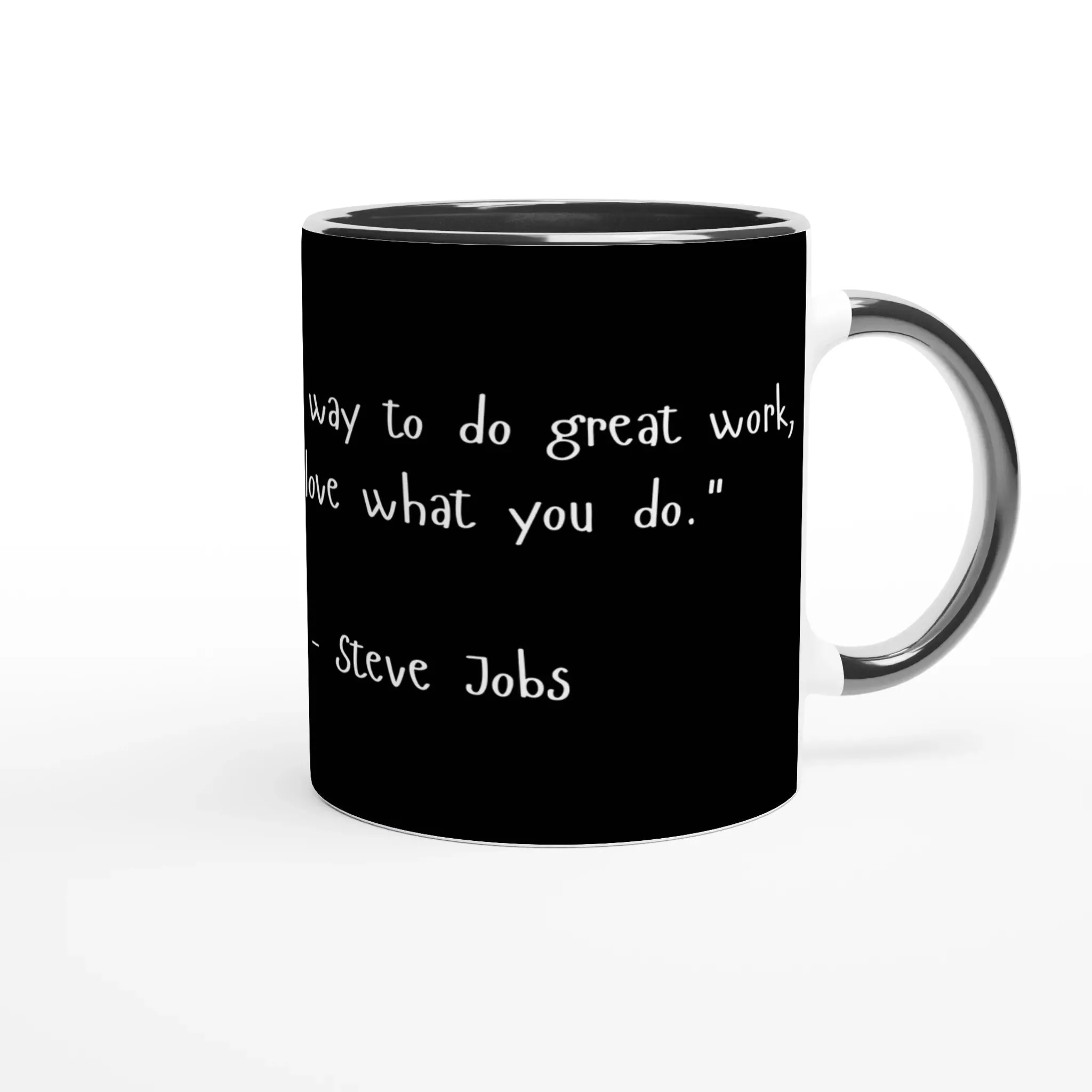 Inspirational Quote Mug | Black Ceramic Mug