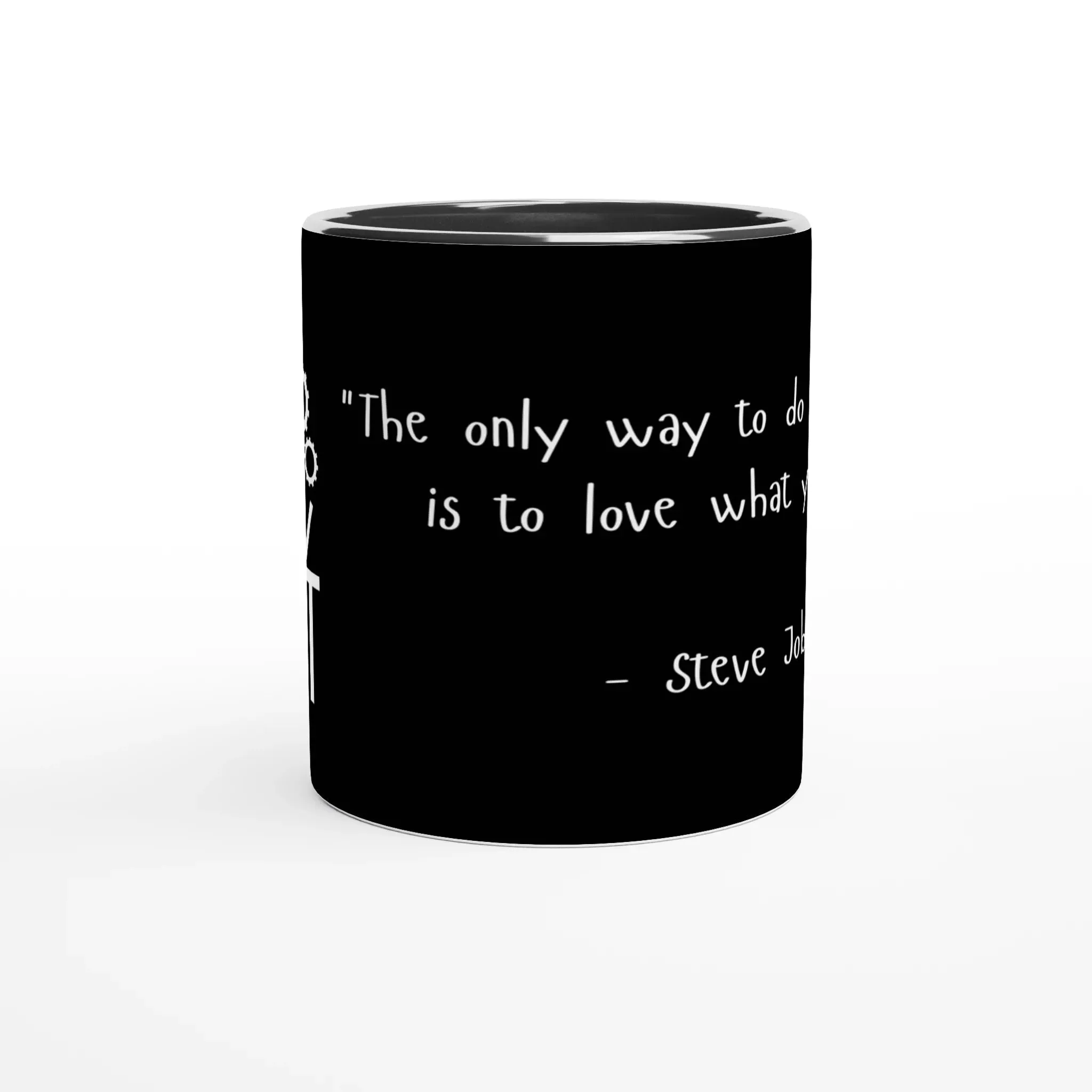 Inspirational Quote Mug | Black Ceramic Mug